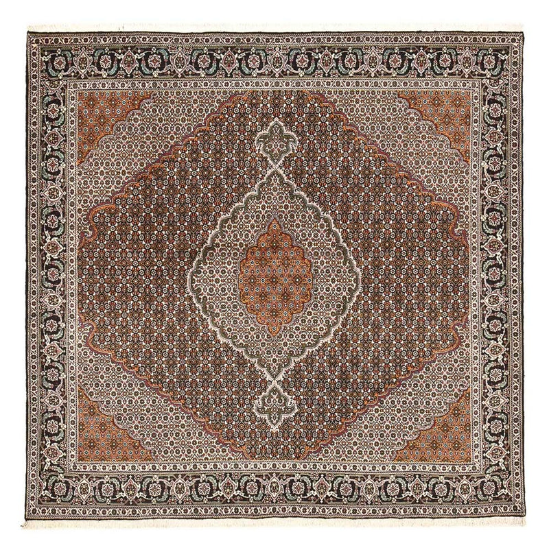 Perzisch tapijt - Tabriz - Royal vierkant  - 203 x 203 cm - bruin