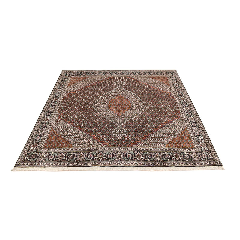 Perzisch tapijt - Tabriz - Royal vierkant  - 203 x 203 cm - bruin