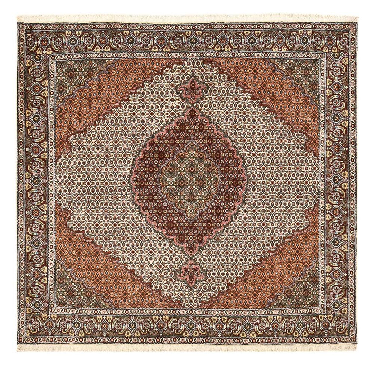 Perzisch tapijt - Tabriz - Royal vierkant  - 203 x 199 cm - veelkleurig