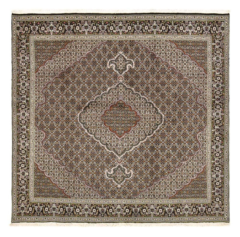 Perzisch tapijt - Tabriz - Royal vierkant  - 201 x 200 cm - bruin