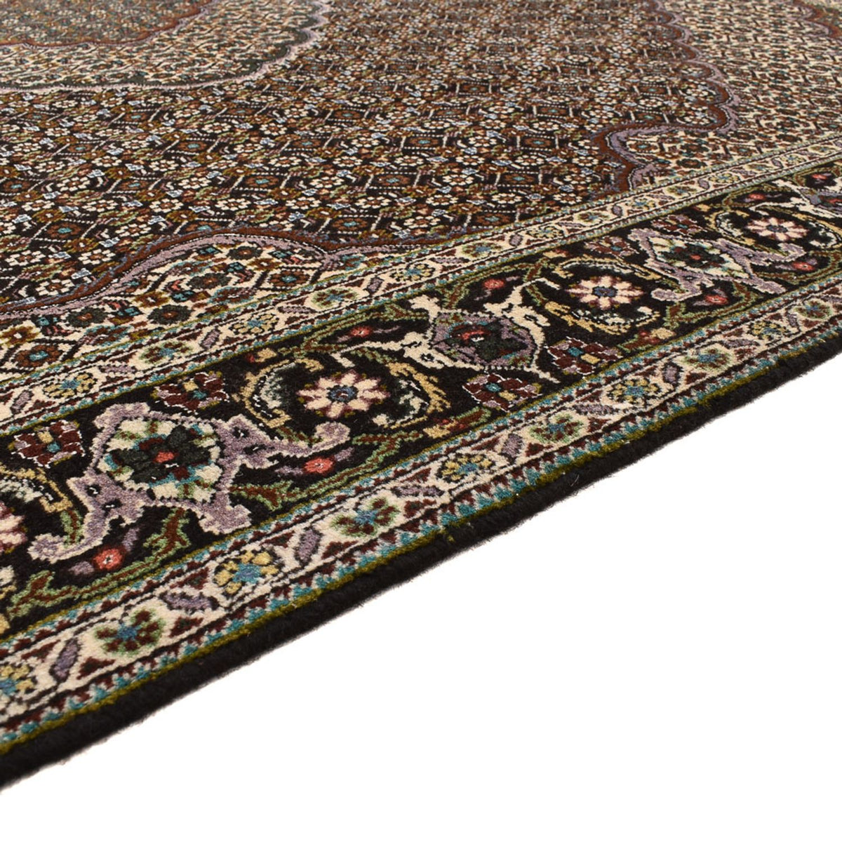 Perzisch tapijt - Tabriz - Royal vierkant  - 201 x 200 cm - bruin