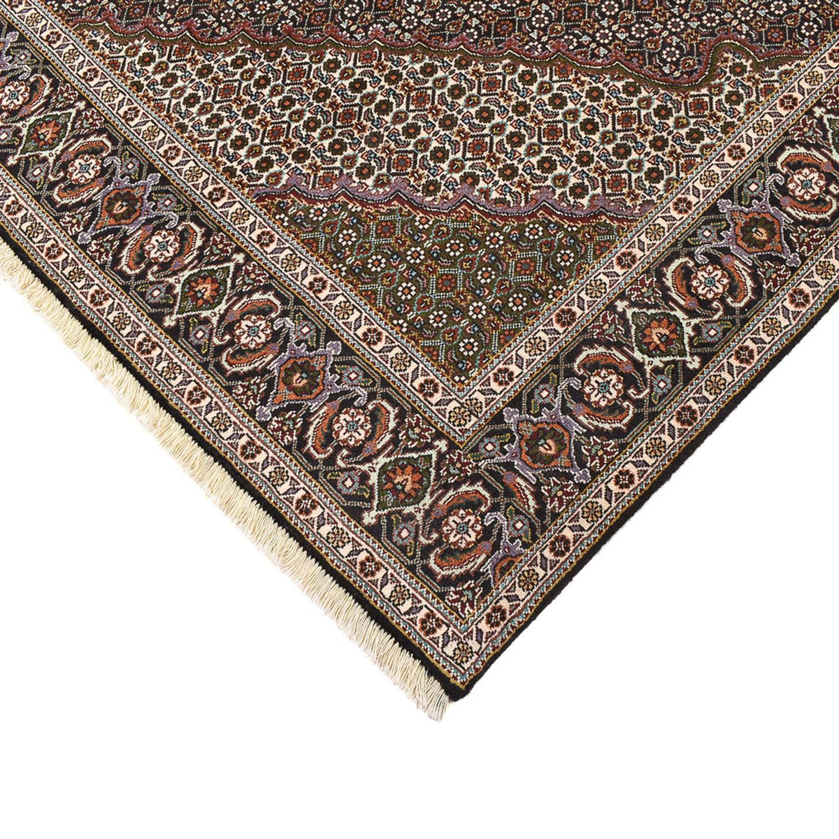 Perzisch tapijt - Tabriz - Royal vierkant  - 200 x 197 cm - bruin