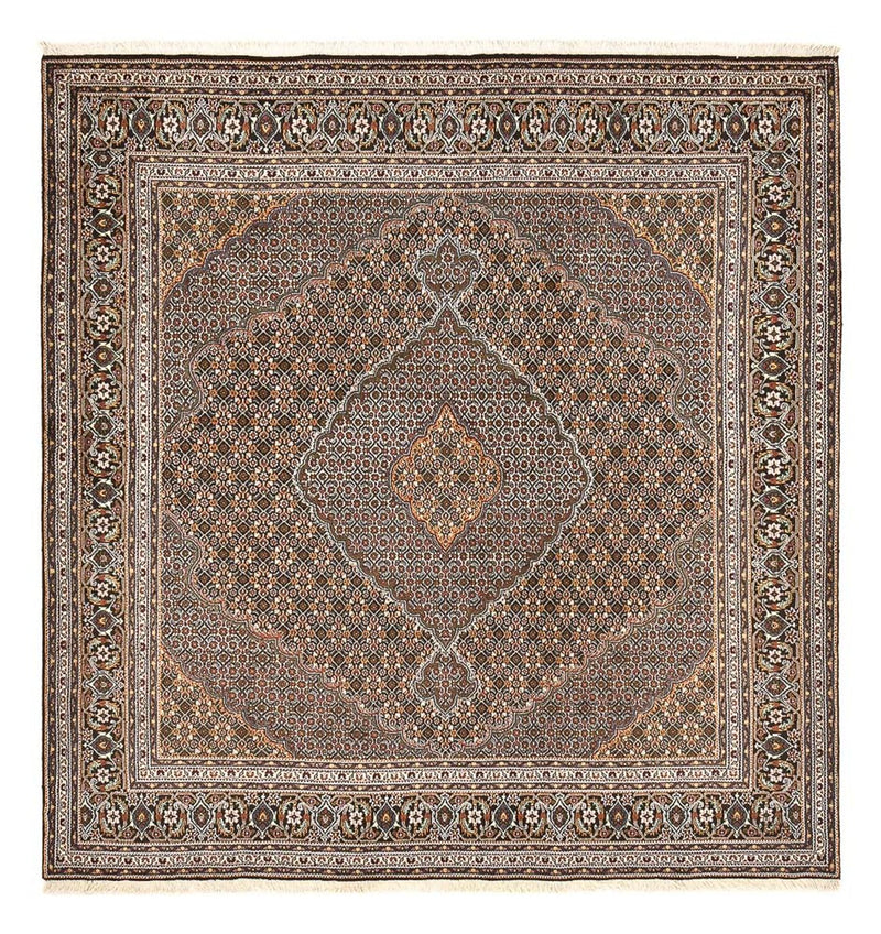 Perzisch tapijt - Tabriz - Royal vierkant  - 212 x 198 cm - bruin