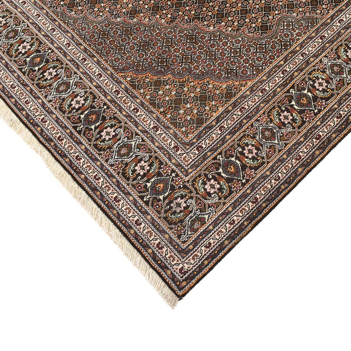 Perzisch tapijt - Tabriz - Royal vierkant  - 212 x 198 cm - bruin