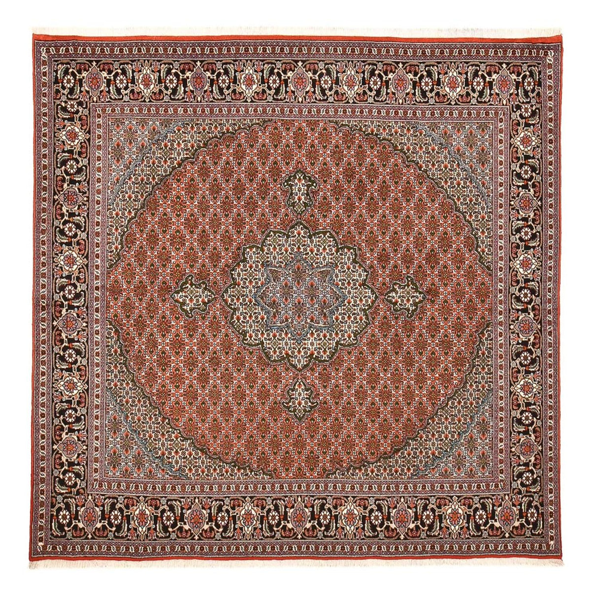 Perzisch tapijt - Tabriz - Royal vierkant  - 245 x 245 cm - roest