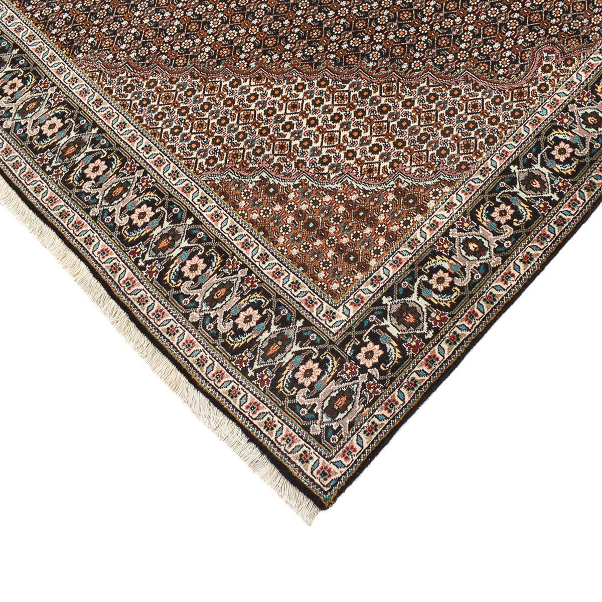 Perzisch tapijt - Tabriz - Royal vierkant  - 208 x 204 cm - bruin