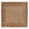 Tabriz - 50 Raj Tapijt 199x200cm - Perzisch tapijt - Vierkant / Donker beige / 199 x 200 cm Vierkant