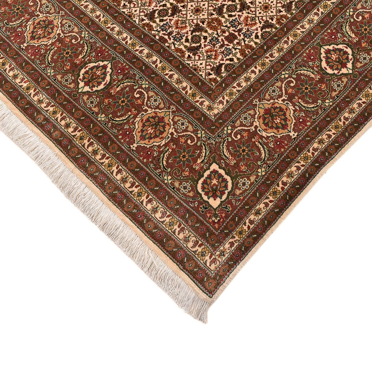 Perzisch tapijt - Tabriz - Royal vierkant  - 200 x 199 cm - donker beige