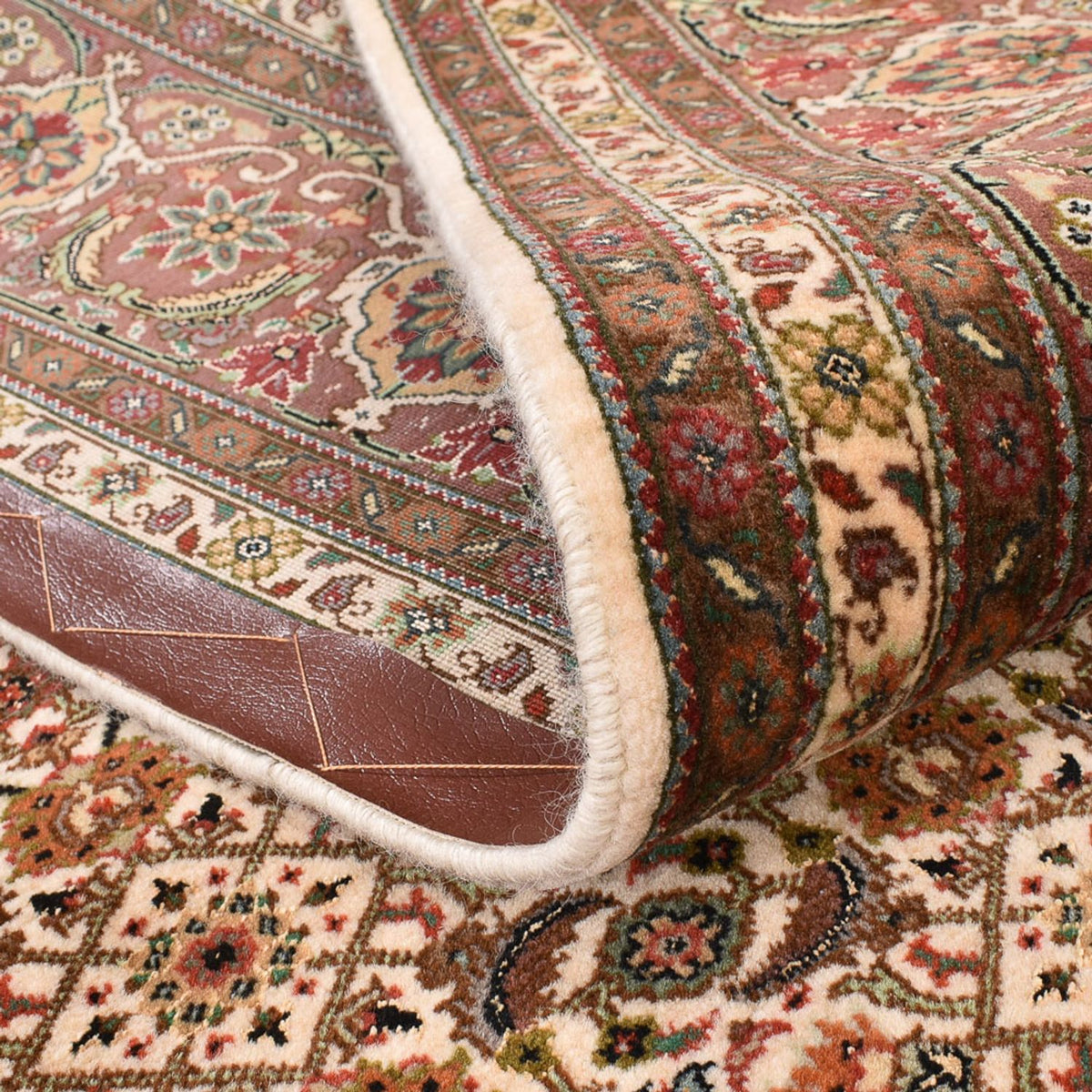 Perzisch tapijt - Tabriz - Royal vierkant  - 200 x 199 cm - donker beige