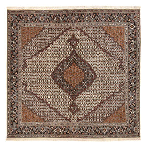Perzisch tapijt - Tabriz - Royal vierkant  - 200 x 197 cm - lichtbruin