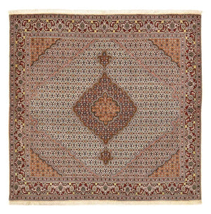 Perzisch tapijt - Tabriz - Royal vierkant  - 202 x 198 cm - lichtbruin