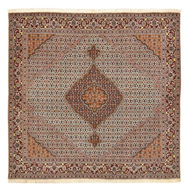 Perzisch tapijt - Tabriz - Royal vierkant  - 202 x 198 cm - lichtbruin