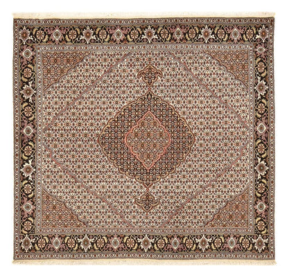 Perzisch tapijt - Tabriz - Royal vierkant  - 198 x 194 cm - lichtbruin