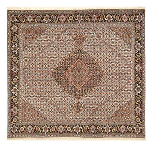 Perzisch tapijt - Tabriz - Royal vierkant  - 198 x 194 cm - lichtbruin