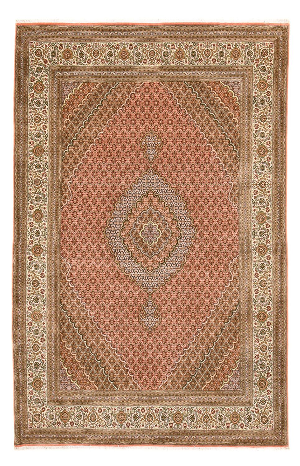 Perzisch tapijt - Tabriz - Royal - 390 x 250 cm - licht rood