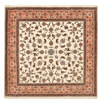 Perzisch tapijt - Tabriz - Royal vierkant  - 210 x 204 cm - licht beige