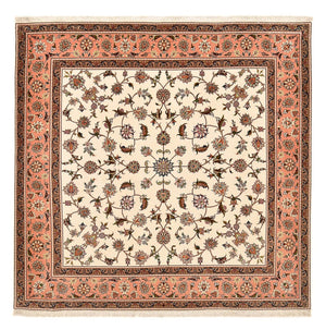 Perzisch tapijt - Tabriz - Royal vierkant  - 210 x 204 cm - licht beige