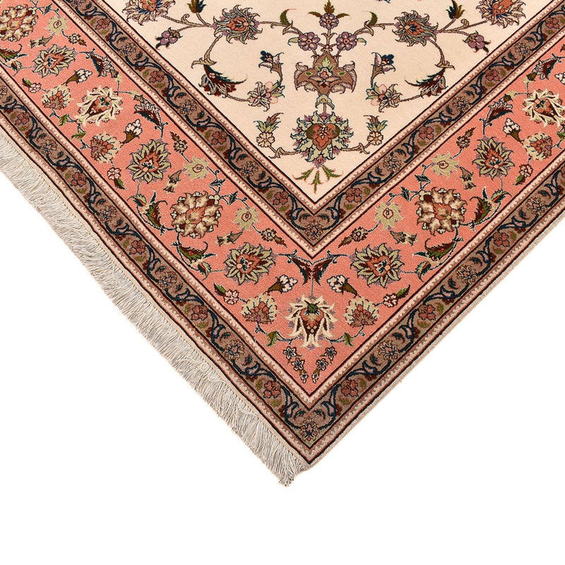 Perzisch tapijt - Tabriz - Royal vierkant  - 210 x 204 cm - licht beige