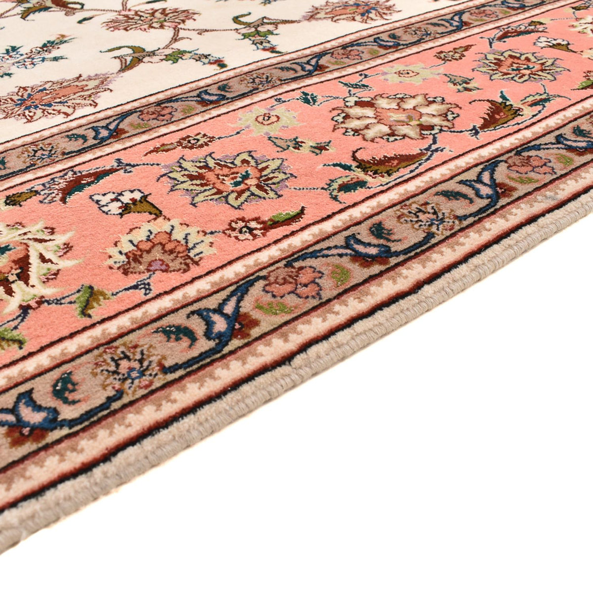 Perzisch tapijt - Tabriz - Royal vierkant  - 210 x 204 cm - licht beige