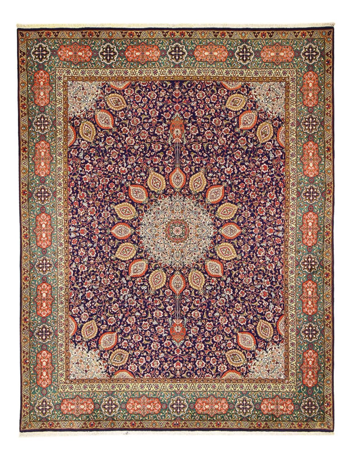 Perzisch tapijt - Tabriz - Royal - 389 x 305 cm - paars