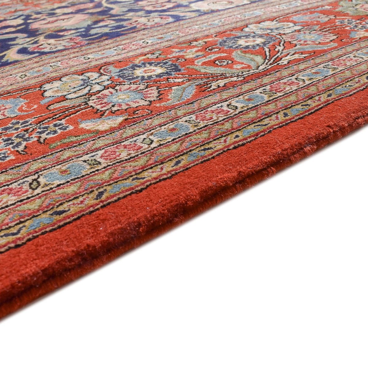 Perzisch tapijt - Ghom - 345 x 250 cm - donkerblauw