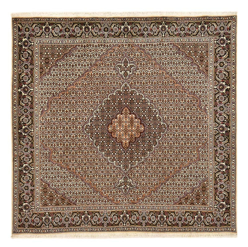 Perzisch tapijt - Tabriz - Royal vierkant  - 202 x 202 cm - bruin