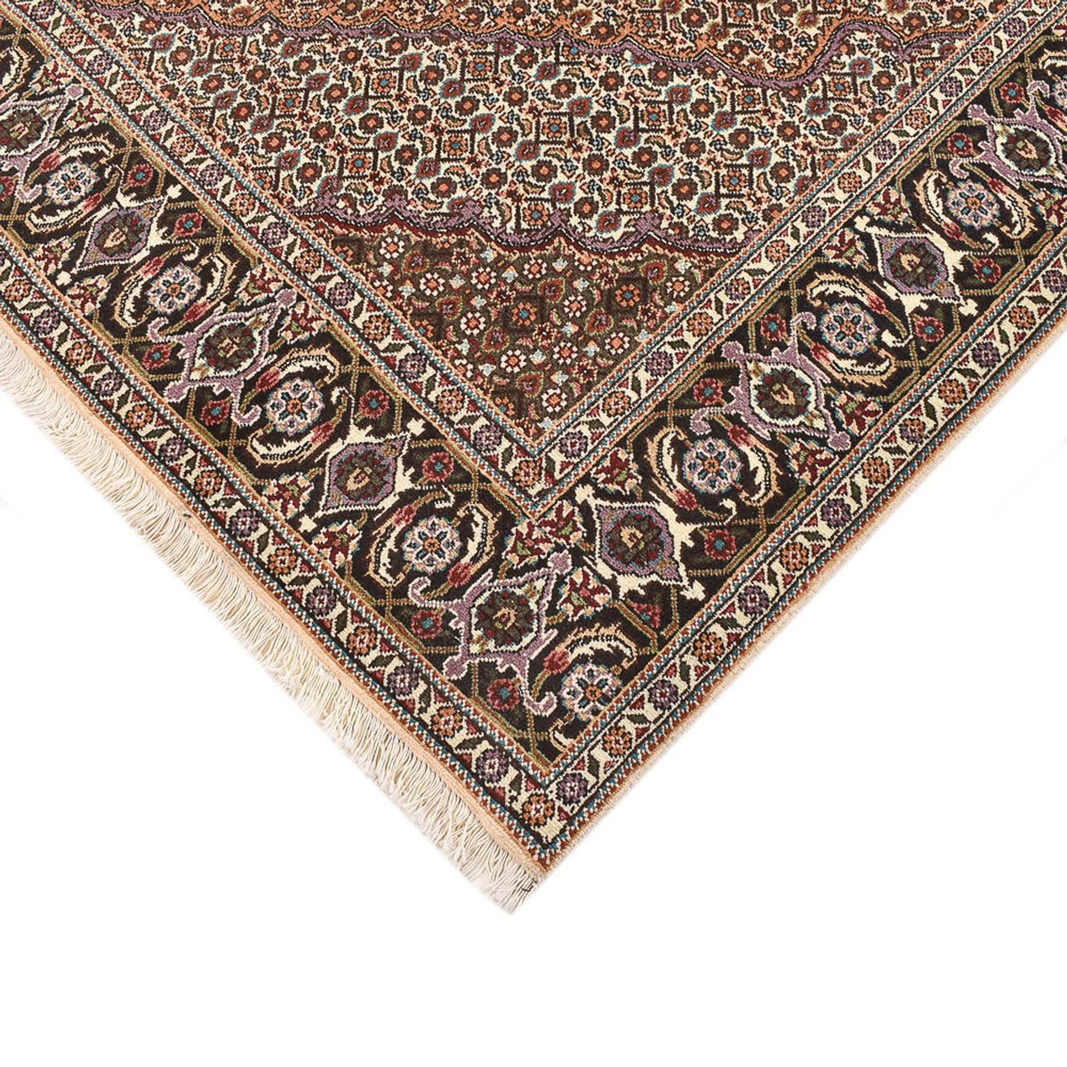 Perzisch tapijt - Tabriz - Royal vierkant  - 202 x 202 cm - bruin