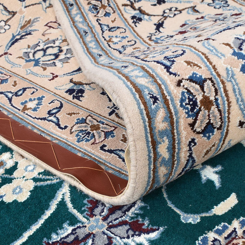 Perzisch tapijt - Nain - Koninklijk - 254 x 198 cm - donkergroen