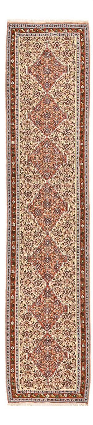 Loper Kelim tapijt - Oosters - 393 x 87 cm - beige