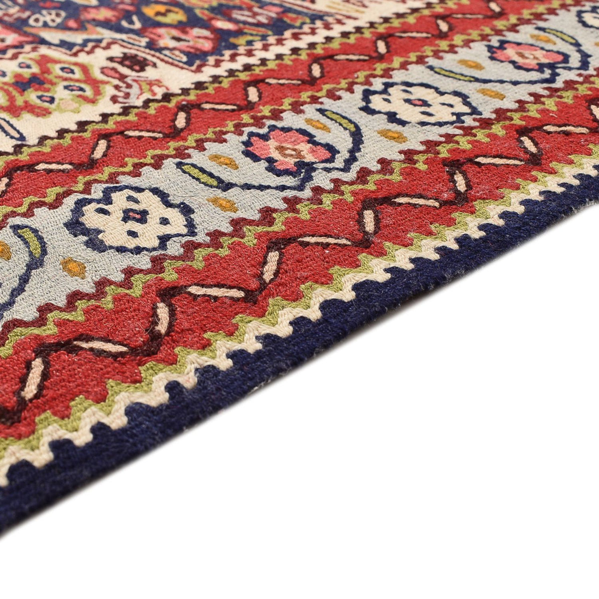 Zijden kilim Tapijt 81x437cm