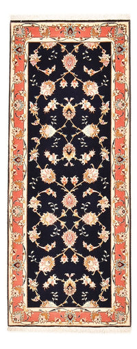 Loper Perzisch tapijt - Tabriz - Royal - 189 x 74 cm - donkerblauw