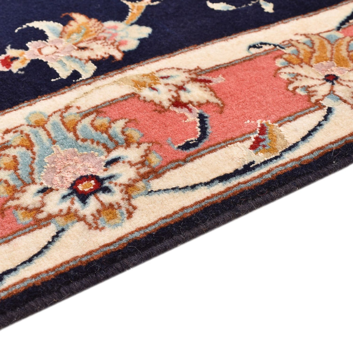 Tabriz - 50 Raj Tapijt 74x189cm - Perzisch tapijt - donkerblauw