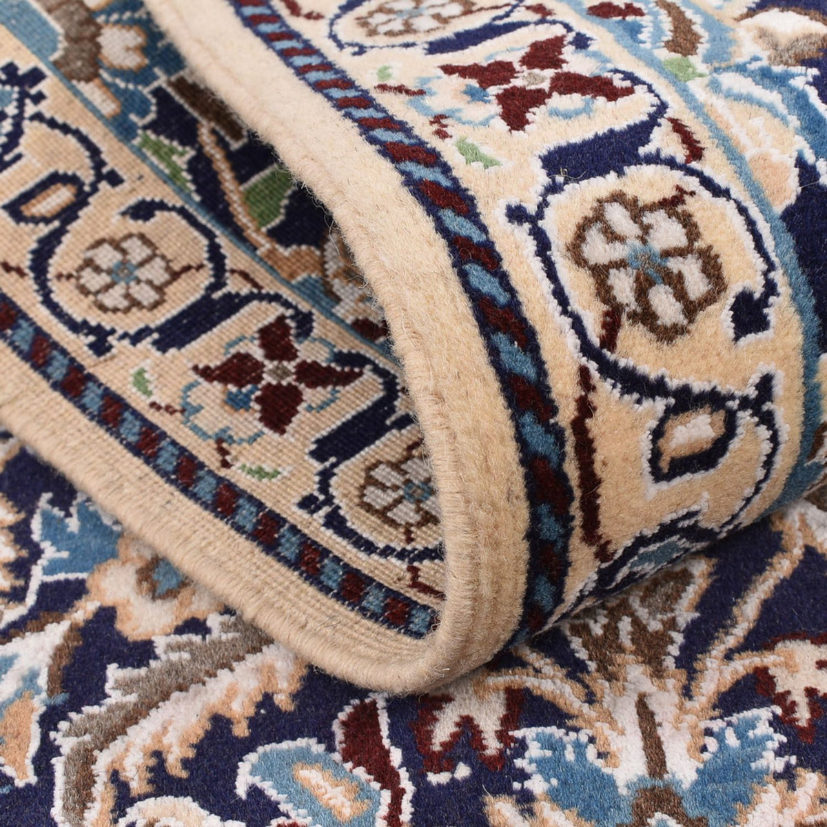 Loper Perzisch tapijt - Nain - Koninklijk - 194 x 59 cm - blauw