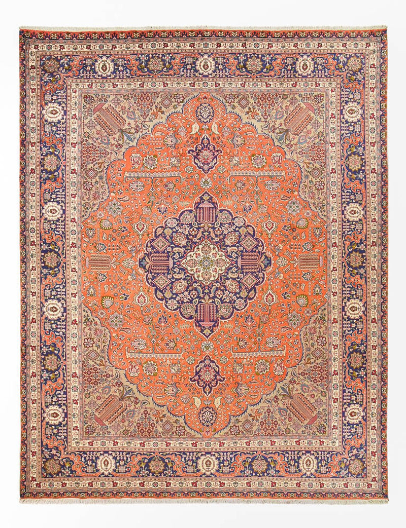 Perzisch tapijt - Tabriz - Royal - 397 x 300 cm - oranje