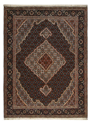 Perzisch tapijt - Tabriz - Royal - 202 x 153 cm - donkerbruin