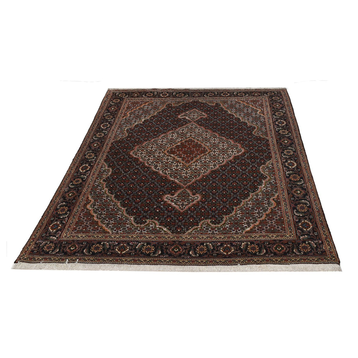 Perzisch tapijt - Tabriz - Royal - 202 x 153 cm - donkerbruin