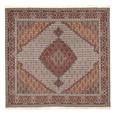 Perzisch tapijt - Tabriz - Royal vierkant  - 204 x 202 cm - lichtbruin