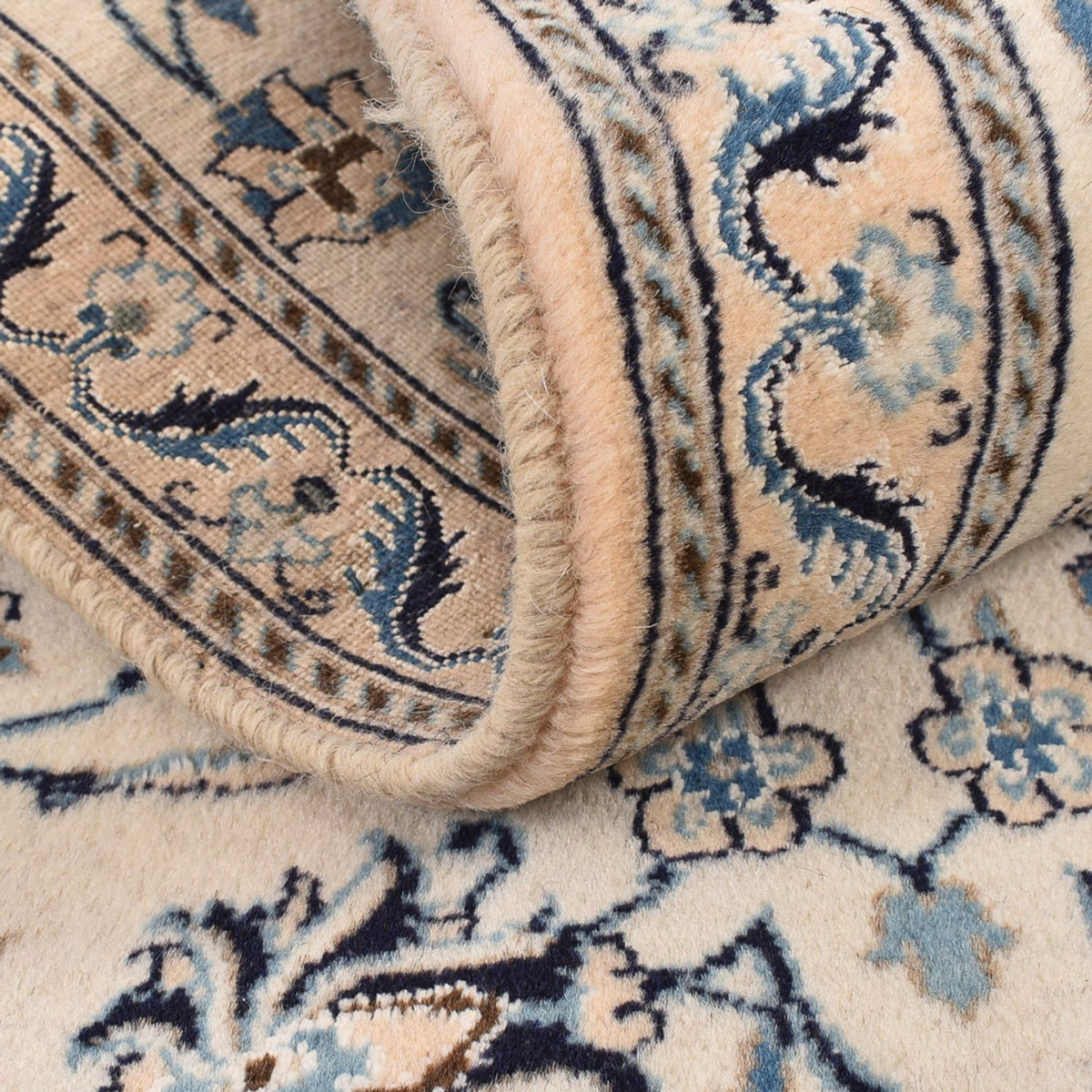 Loper Perzisch tapijt - Nain - Koninklijk - 187 x 57 cm - crème