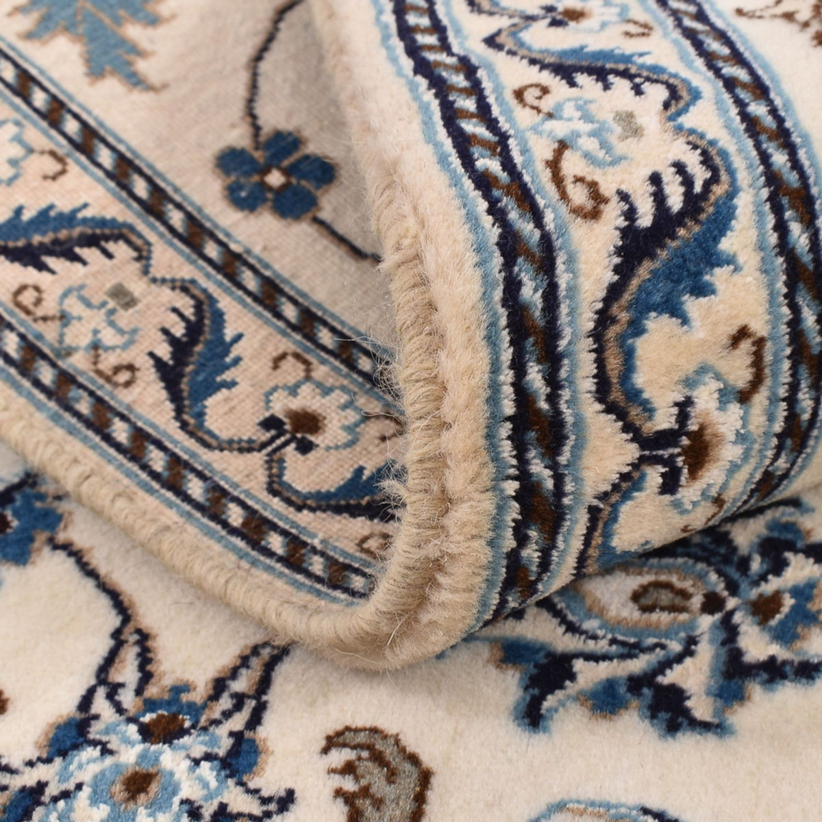 Loper Perzisch tapijt - Nain - Koninklijk - 194 x 61 cm - crème