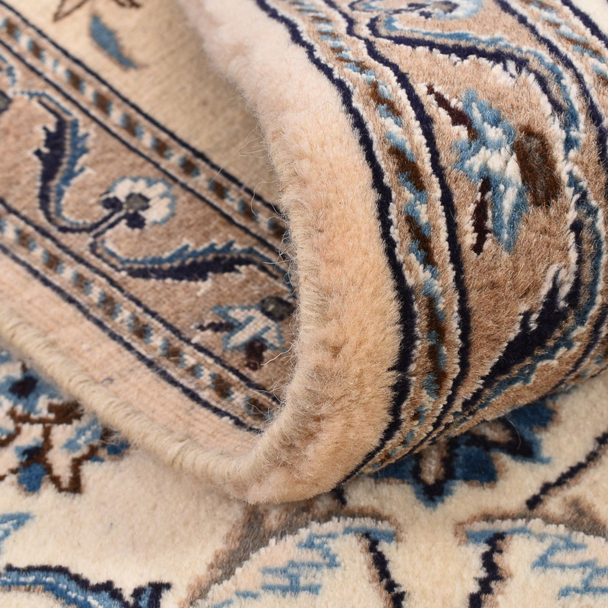 Loper Perzisch tapijt - Nain - Koninklijk - 197 x 60 cm - crème