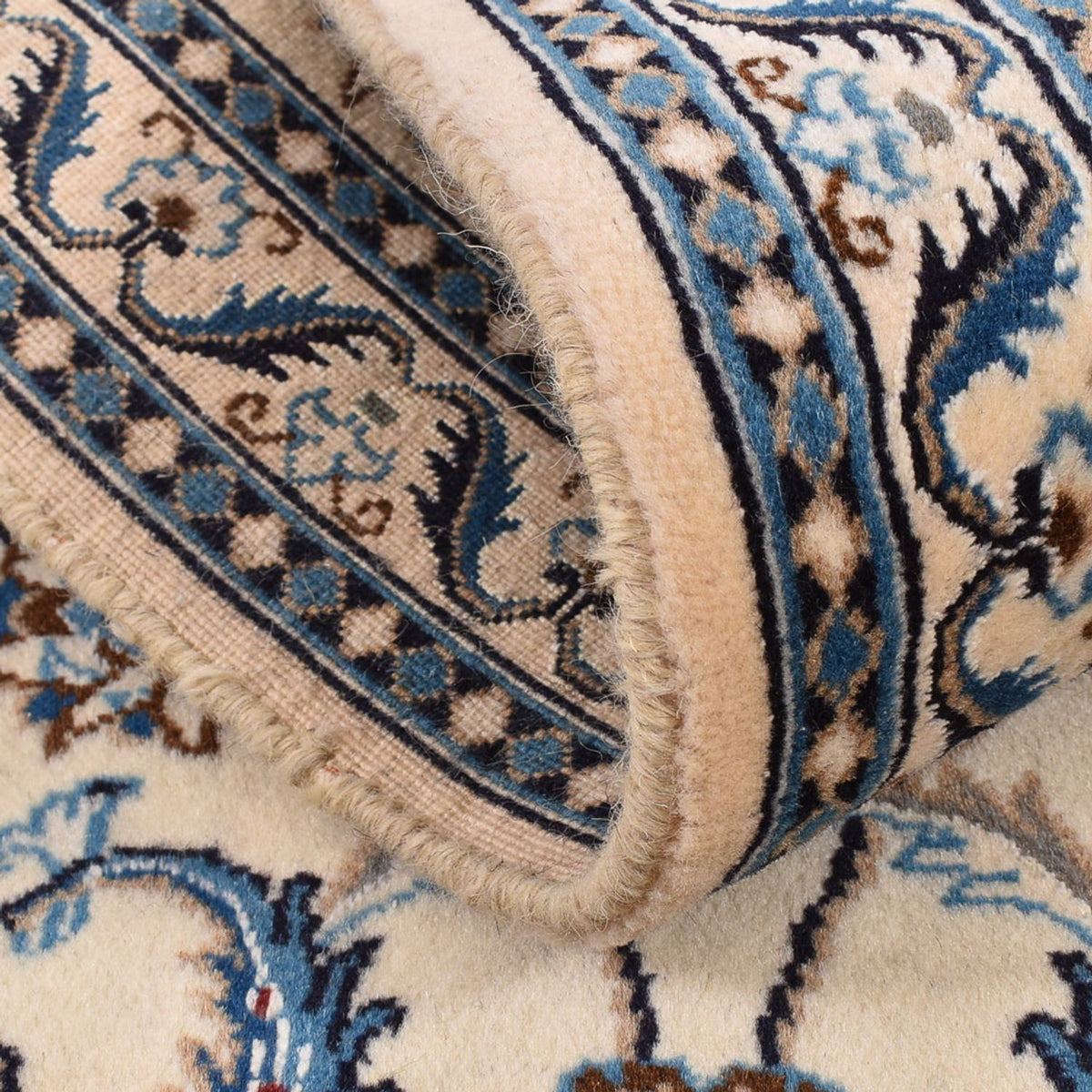 Loper Perzisch tapijt - Nain - Koninklijk - 195 x 60 cm - crème