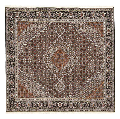 Perzisch tapijt - Tabriz - Royal vierkant  - 200 x 200 cm - bruin
