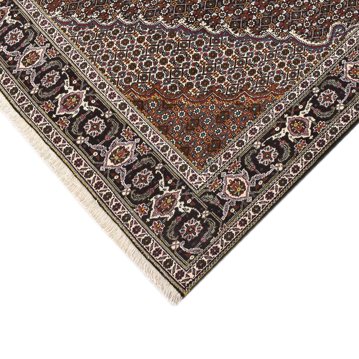 Perzisch tapijt - Tabriz - Royal vierkant  - 200 x 200 cm - bruin