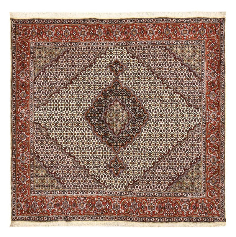 Perzisch tapijt - Tabriz - Royal vierkant  - 205 x 193 cm - bruin