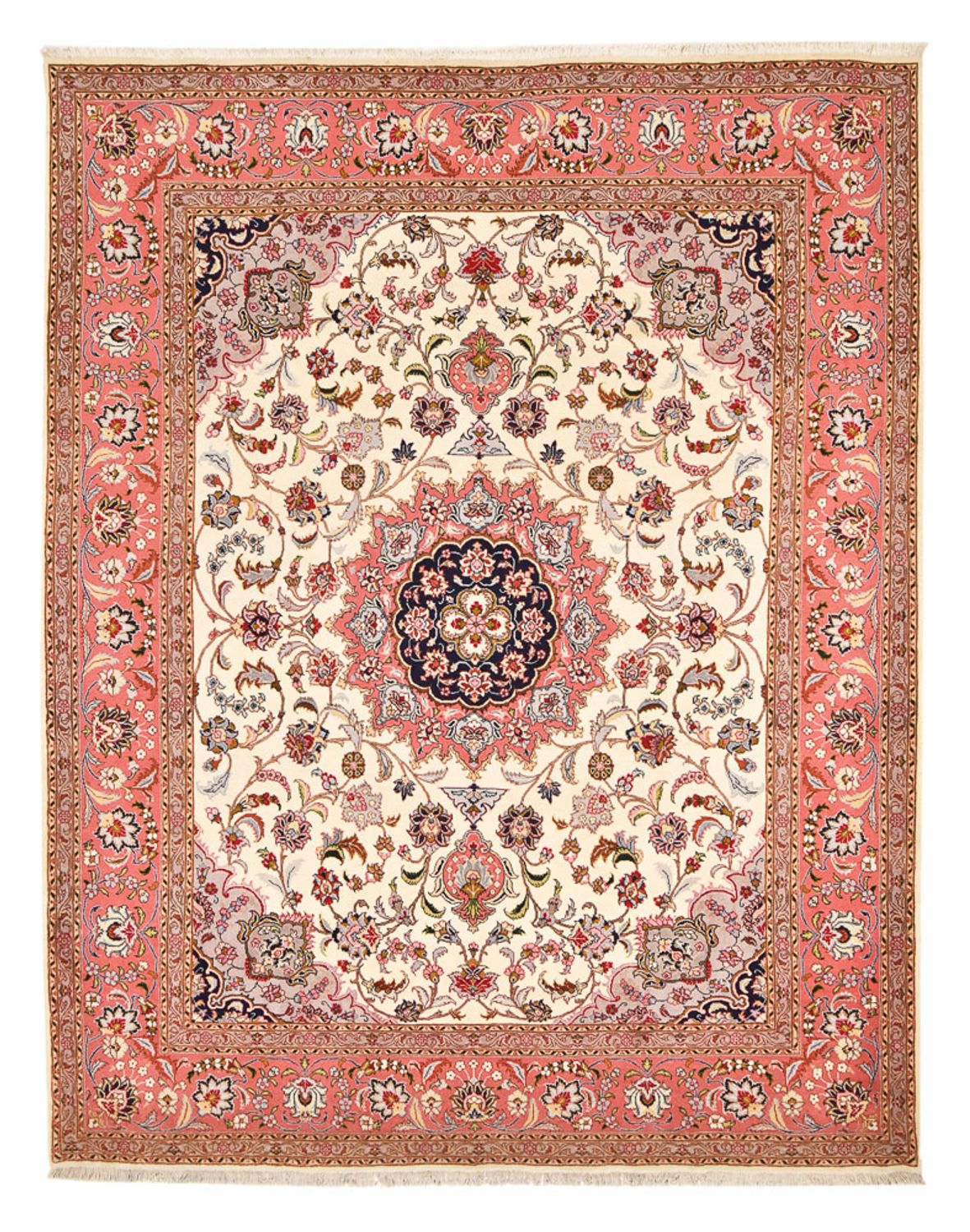 Perzisch tapijt - Tabriz - Royal - 325 x 246 cm - crème