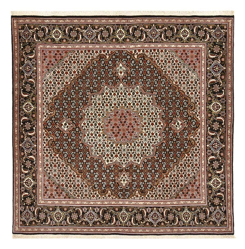 Perzisch tapijt - Tabriz - Royal vierkant  - 203 x 202 cm - bruin