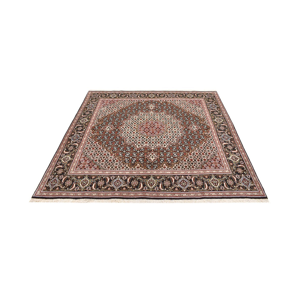 Perzisch tapijt - Tabriz - Royal vierkant  - 203 x 202 cm - bruin