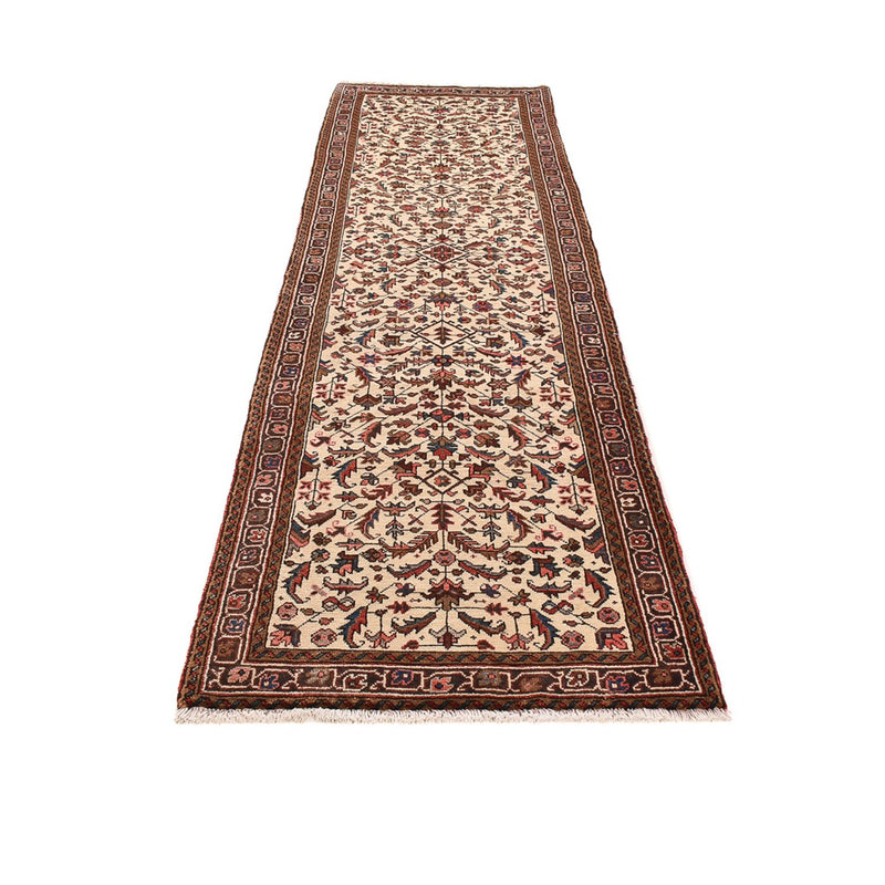 Loper Perzisch Tapijt - Nomadisch - 338 x 95 cm - beige