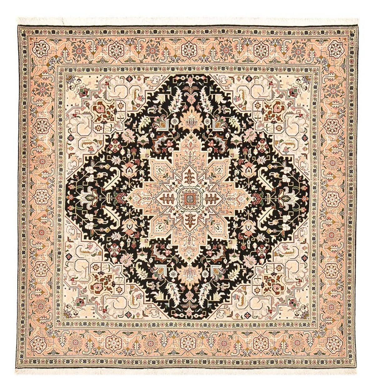 Perzisch tapijt - Tabriz - Royal vierkant  - 203 x 198 cm - veelkleurig
