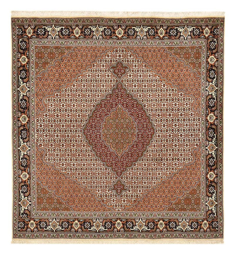 Perzisch tapijt - Tabriz - Royal vierkant  - 209 x 198 cm - bruin